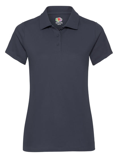 Ladies Performance Polo Fruit of the Loom Deep Navy