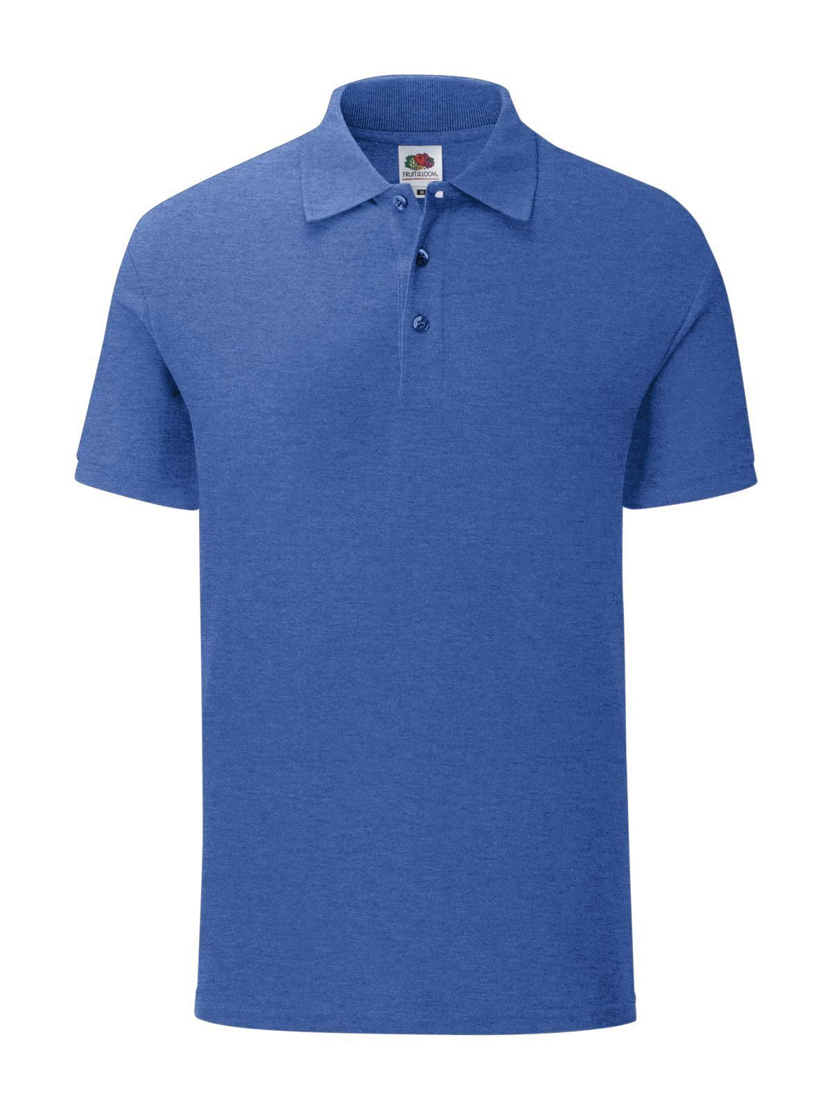 Iconic Polo Fruit of the Loom Retro Heather Royal