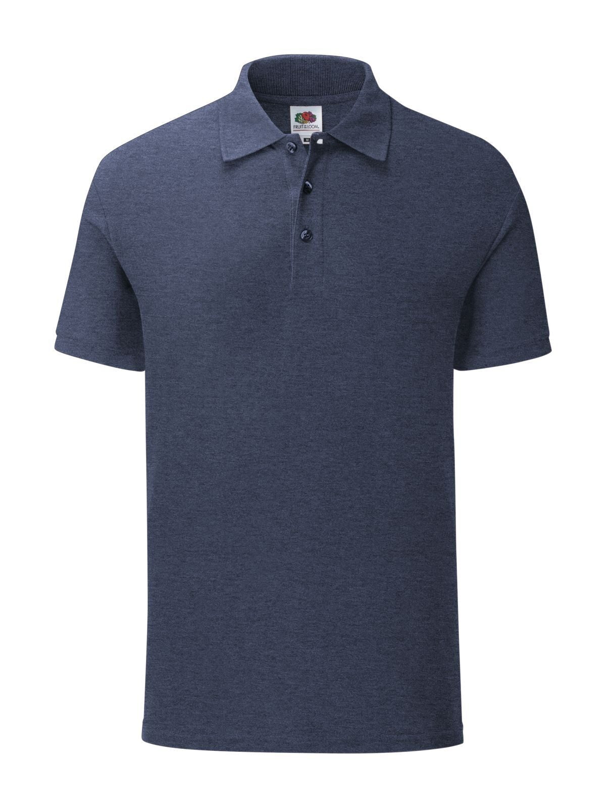 Iconic Polo Fruit of the Loom Vintage Heather Navy