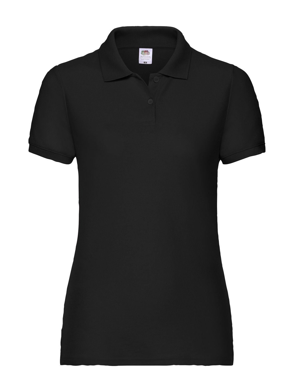 Ladies 65/35 Polo Fruit of the Loom Black