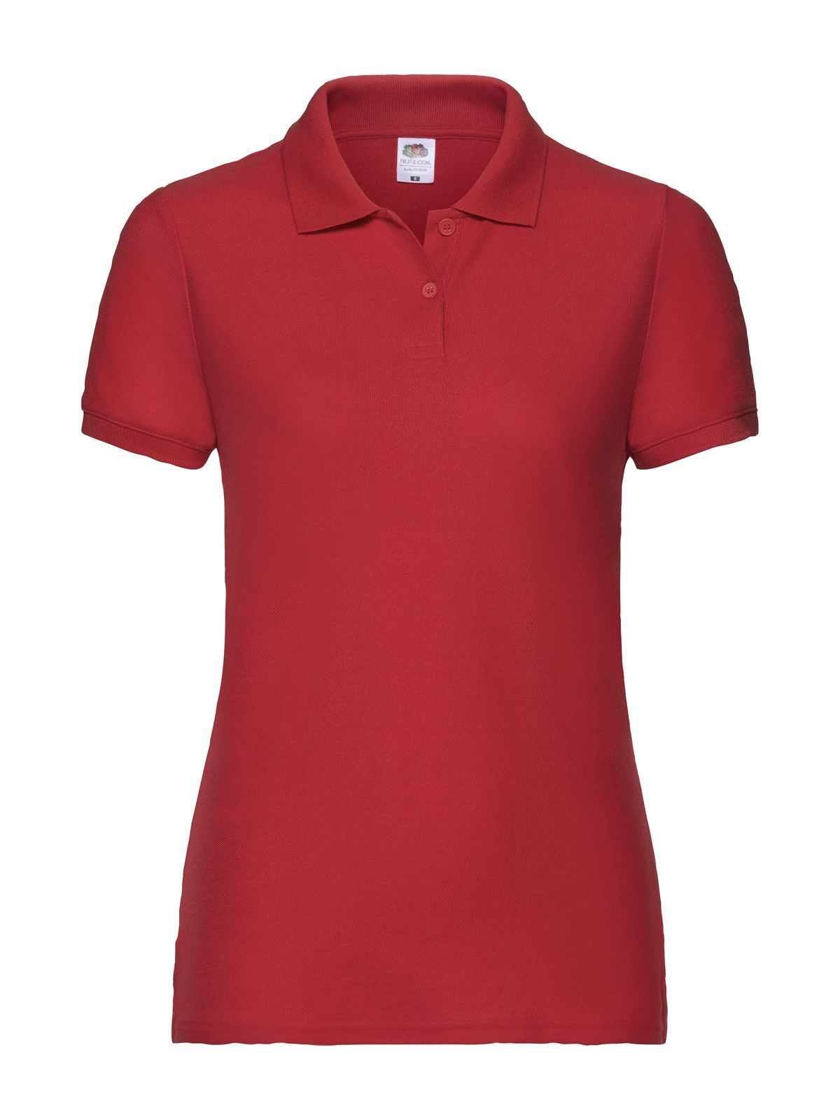 Ladies 65/35 Polo Fruit of the Loom Red