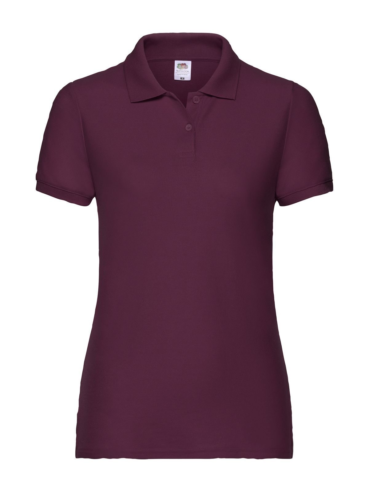 Ladies 65/35 Polo Fruit of the Loom Burgundy