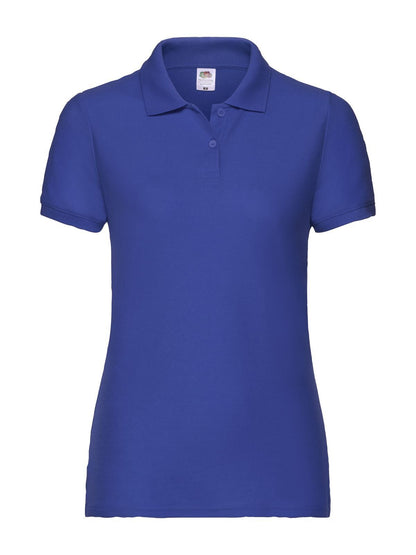 Ladies 65/35 Polo Fruit of the Loom Royal Blue