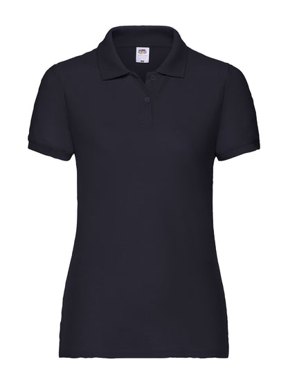 Ladies 65/35 Polo Fruit of the Loom Deep Navy