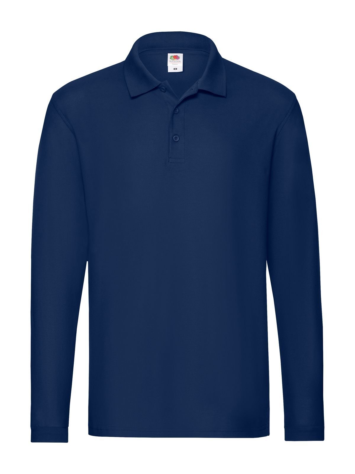 Premium Long Sleeve Polo Fruit of the Loom Navy