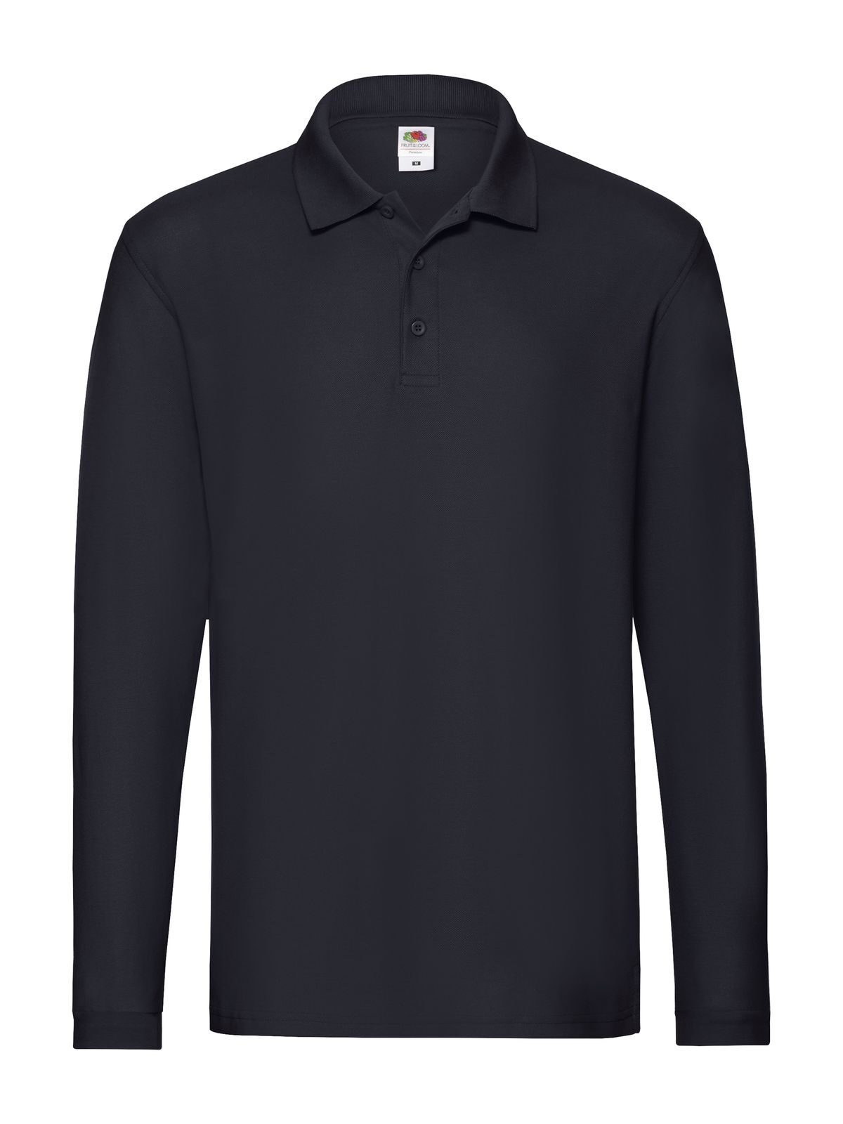 Premium Long Sleeve Polo Fruit of the Loom Deep Navy
