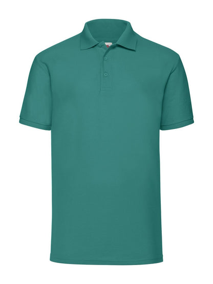 65/35 Polo Fruit of the Loom Emerald