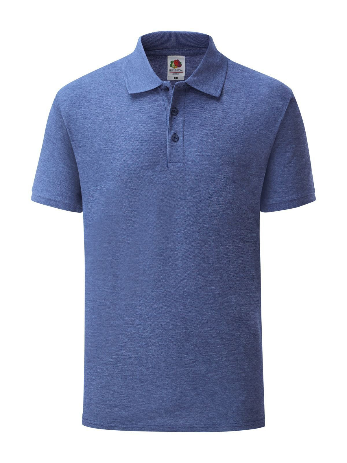 65/35 Polo Fruit of the Loom Retro Heather Royal