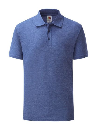 65/35 Polo Fruit of the Loom Retro Heather Royal