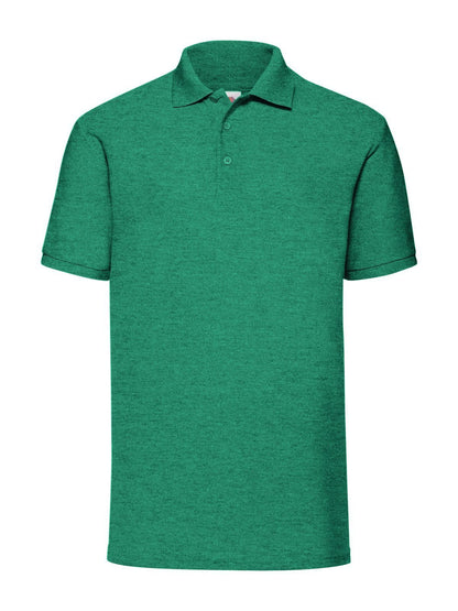 65/35 Polo Fruit of the Loom Vintage Heather Green