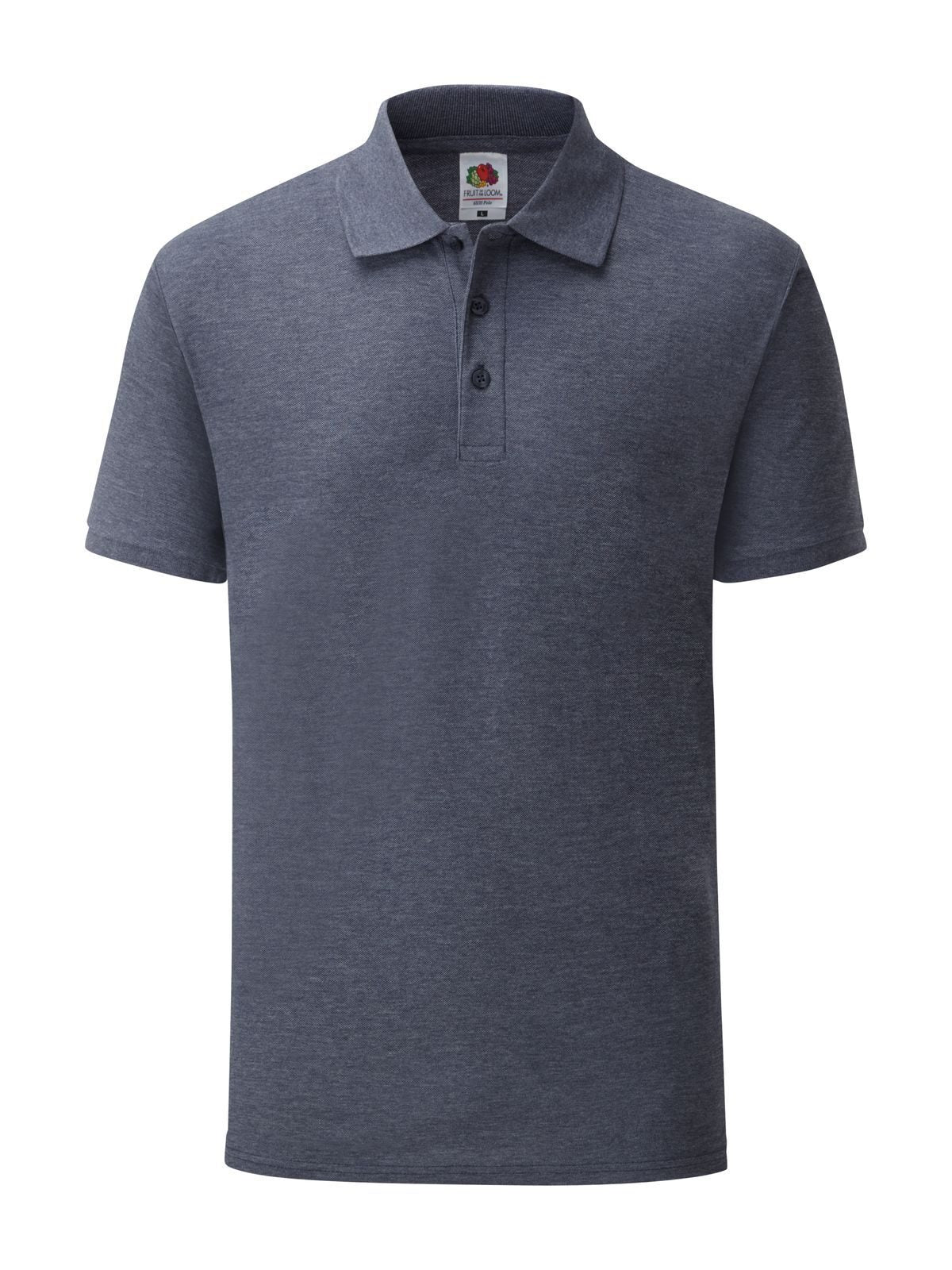65/35 Polo Fruit of the Loom Vintage Heather Navy
