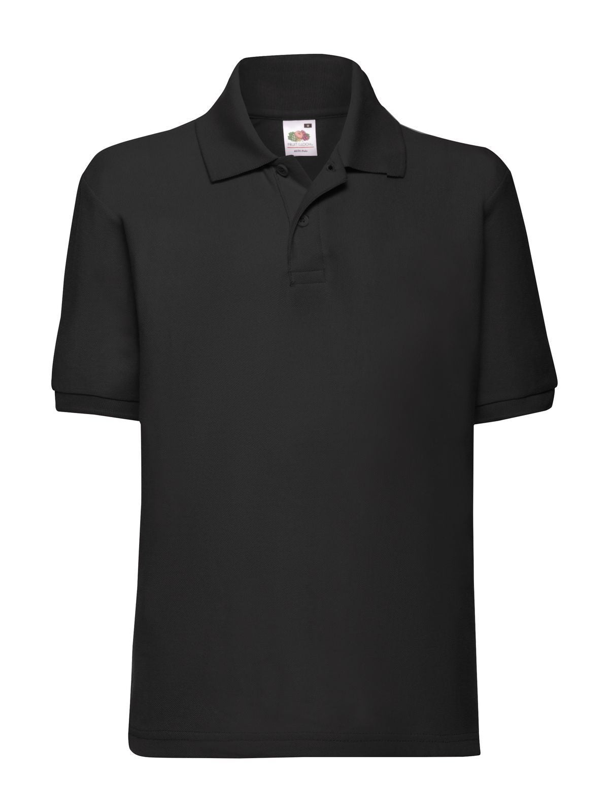Kids 65/35 Polo Fruit of the Loom Black