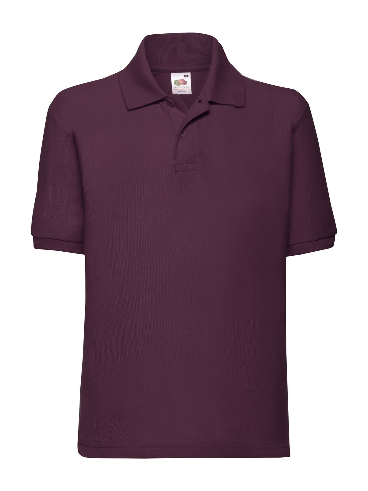 Kids 65/35 Polo Fruit of the Loom Burgundy