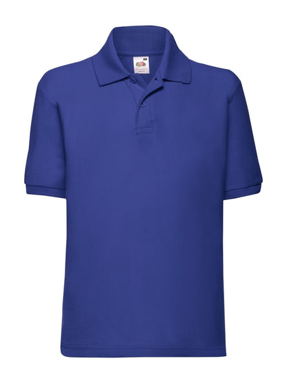 Kids 65/35 Polo Fruit of the Loom Royal Blue