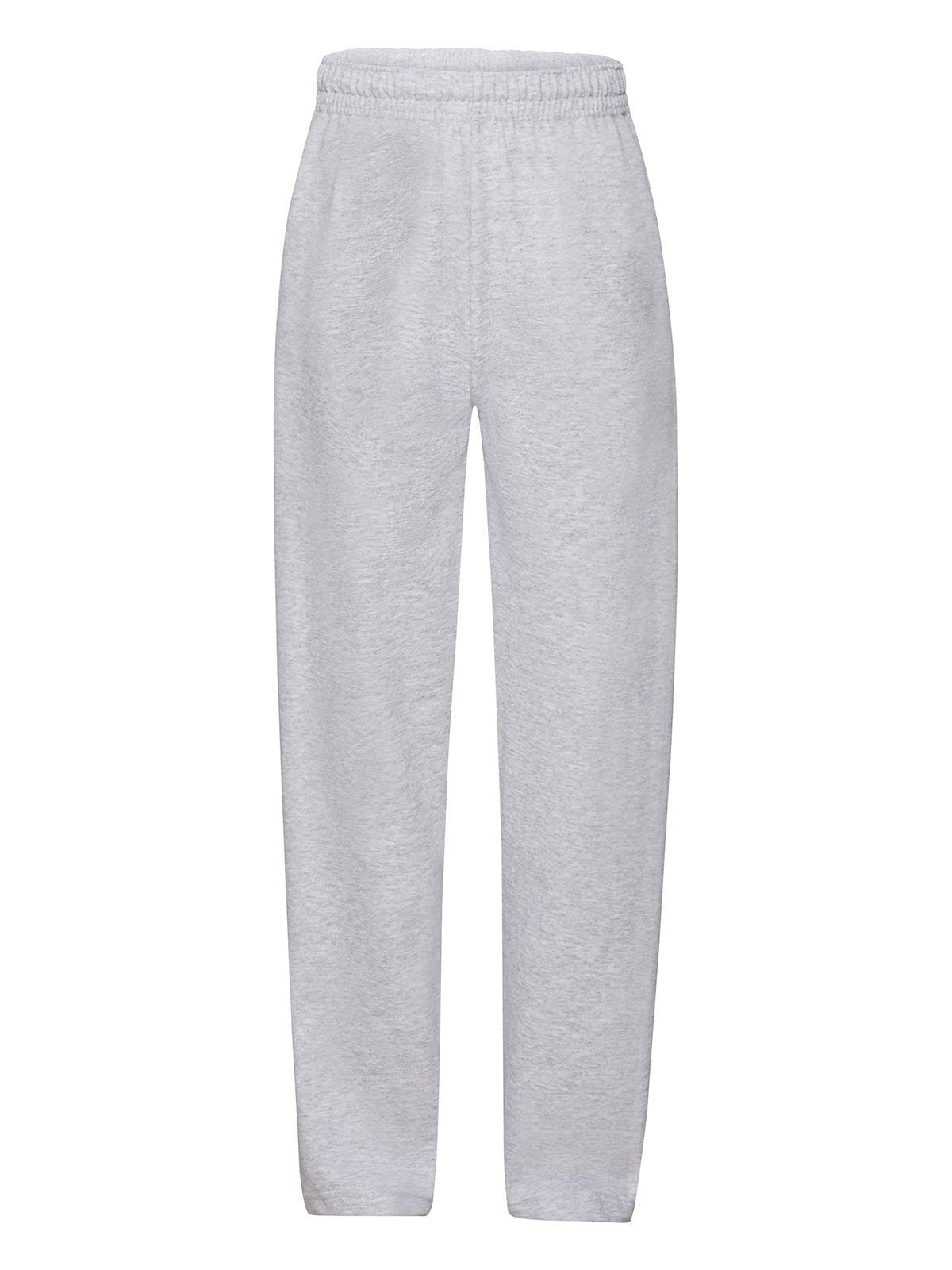 Kids Lightweight Open Hem Jog Pants Fruit of the Loom Heather Grey