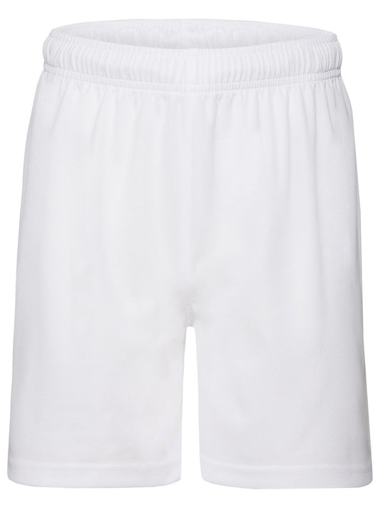 Kids Performance Shorts Fruit of the Loom White