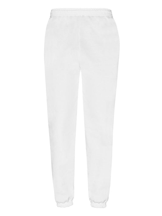 Classic Elasticated Cuff Jog Pants Fruit of the Loom White