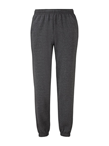 Classic Elasticated Cuff Jog Pants Fruit of the Loom Grigio Melange Scuro