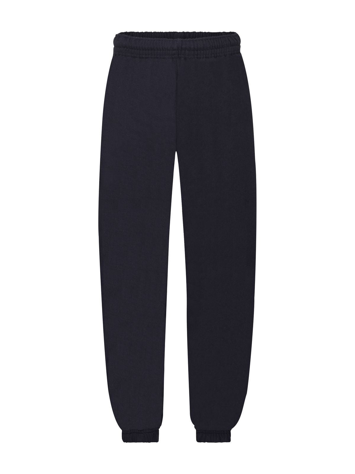 Kids Classic Elasticated Cuff Jog Pants Fruit of the Loom Deep Navy