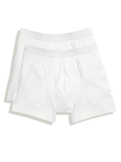 Classic Boxer 2 Pack Fruit of the Loom White