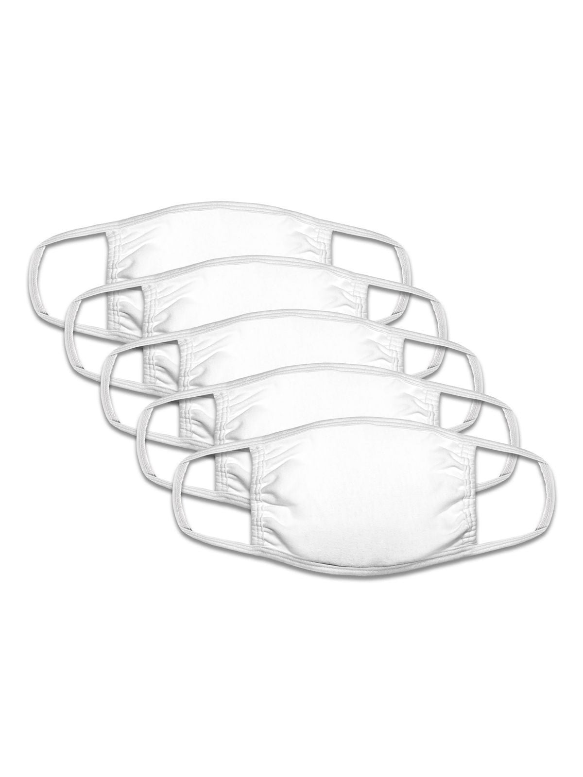 FACE MASK 5 PACK Fruit of the Loom White
