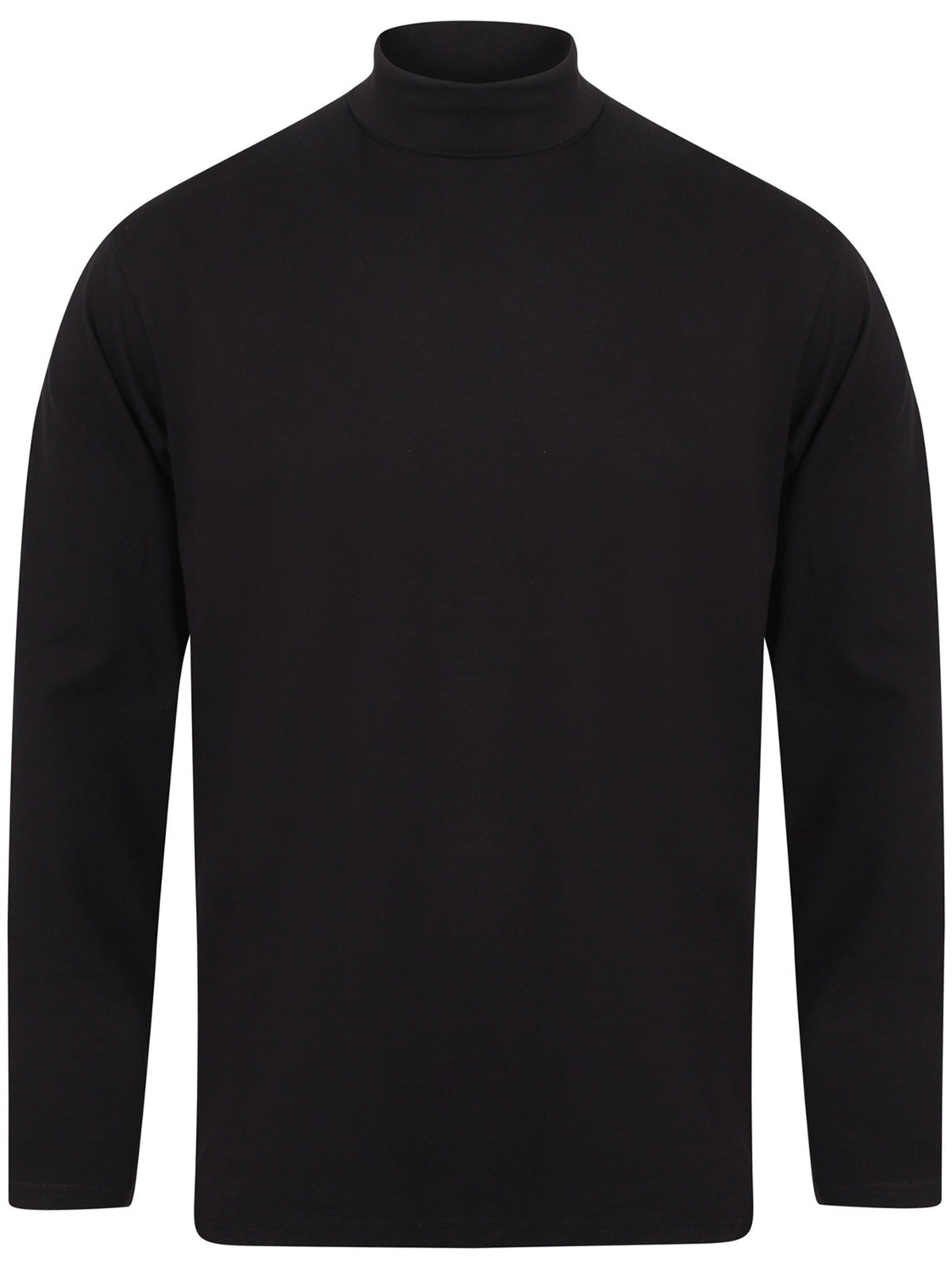 Long sleeved roll neck top Henbury Black