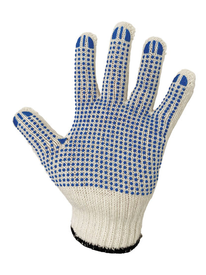 Korntex Coarse Knitted Glove 'Bursa' Korntex Ecru/Blue