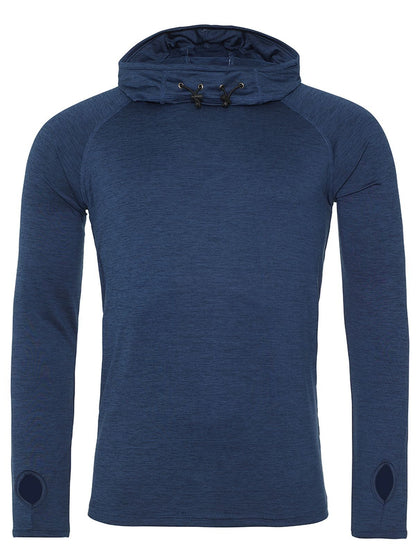 Mens Cool Cowl Neck Top Just Cool by AWDis Navy Melange