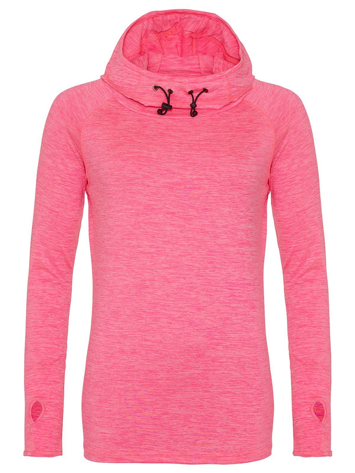 Girlie Cool Cowl Neck Top Just Cool by AWDis Electric Pink Melange