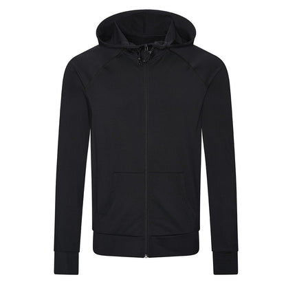 Men's Cool Contrast Zoodie Just Cool by AWDis Jet Black