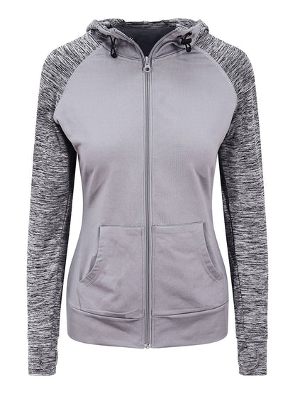 Girlie Cool Contrast Zoodie Just Cool by AWDis Grey/Grey Melange