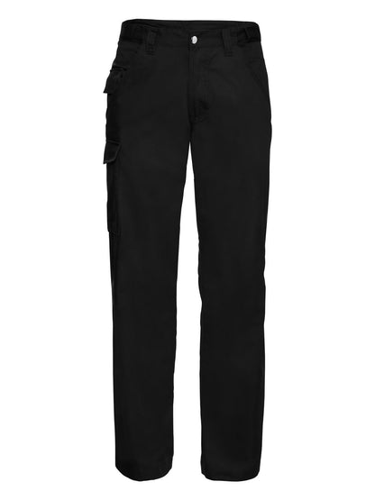 Adults' Polycotton Twill Trousers Russell Black