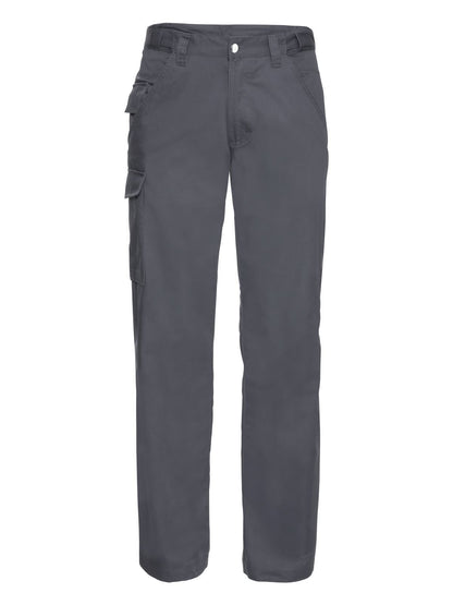Adults' Polycotton Twill Trousers Russell Convoy Grey