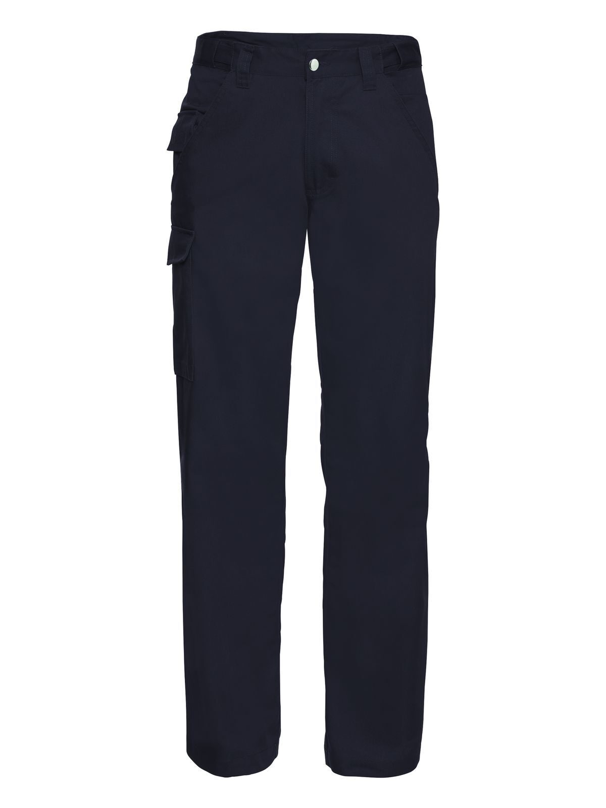 Adults' Polycotton Twill Trousers Russell French Navy