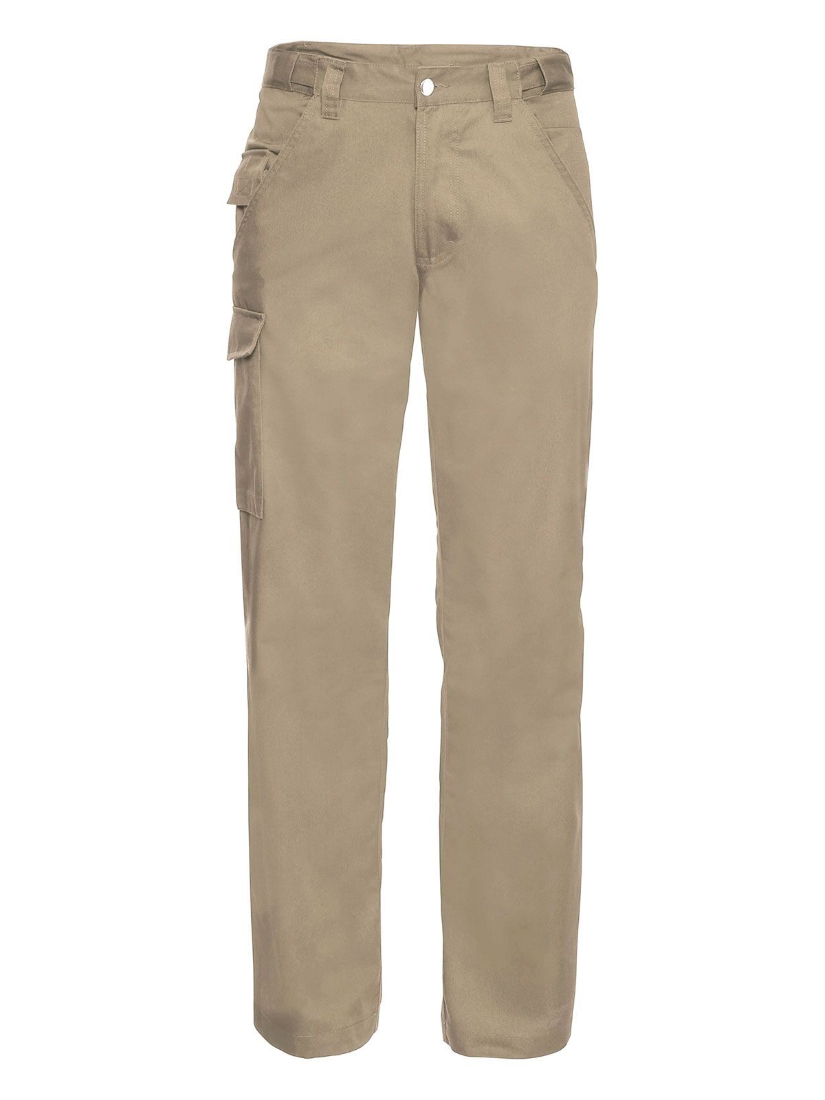Adults' Polycotton Twill Trousers Russell Khaki-Out