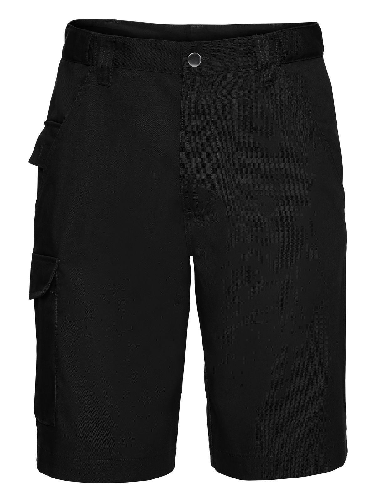 Adults' Polycotton Twill Shorts Russell Black