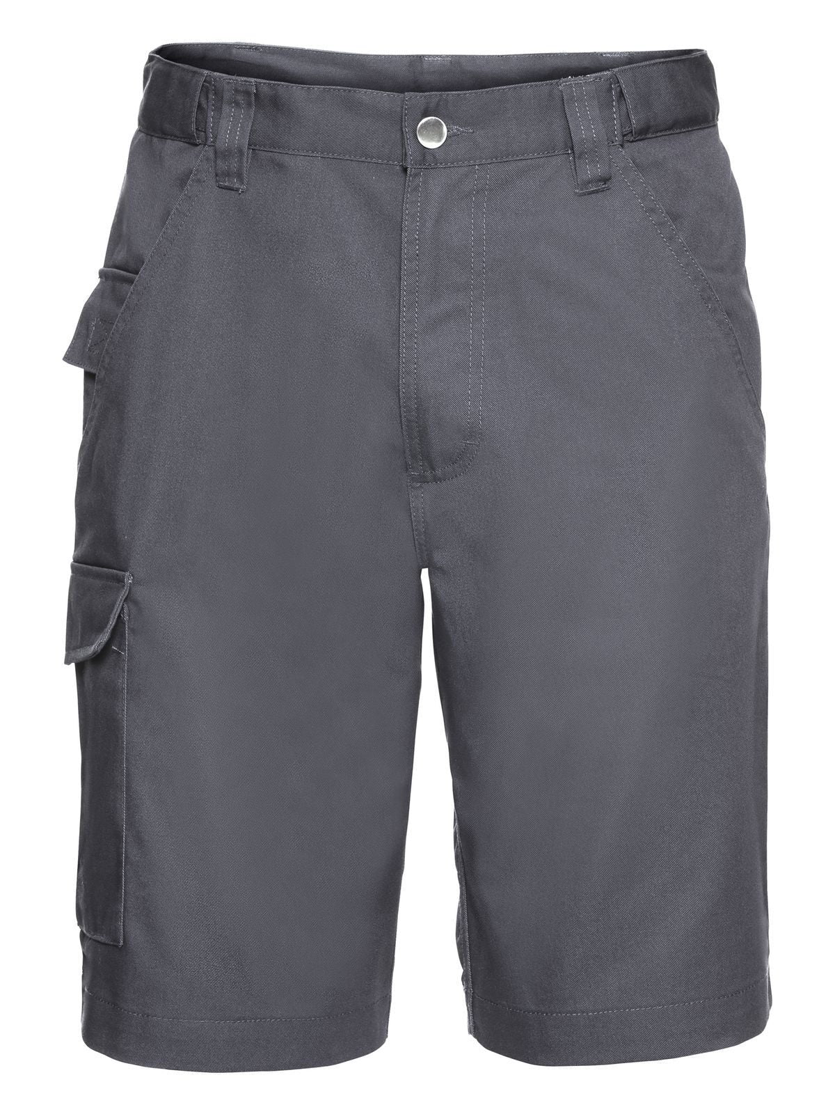 Adults' Polycotton Twill Shorts Russell Convoy Grey