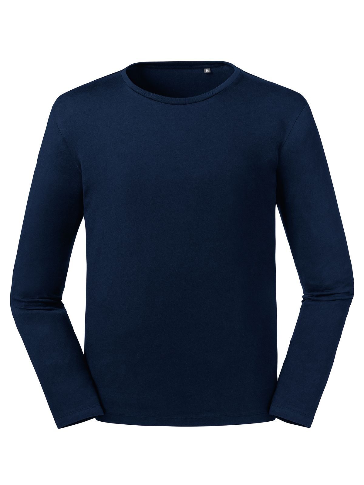 Men's Pure Organic L/S Tee NEW Russell French Navy