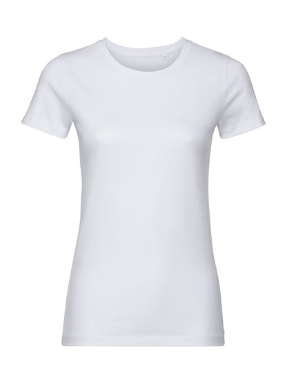 Ladies' Pure Organic Tee Russell White