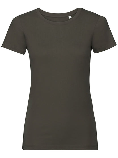 Ladies' Pure Organic Tee Russell Dark Olive
