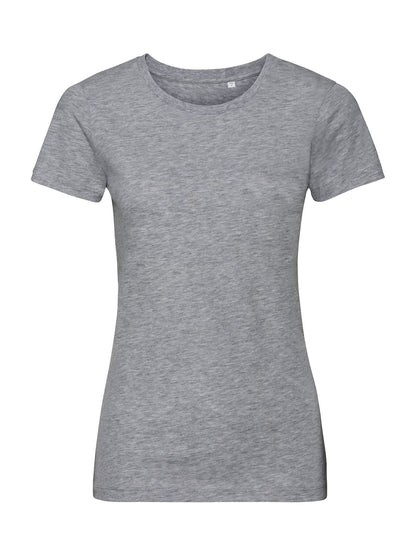Ladies' Pure Organic Tee Russell Light Oxford