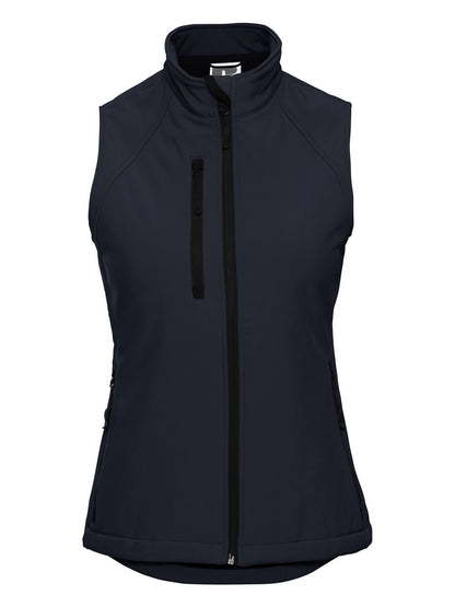 Ladies' Softshell Gilet Russell French Navy