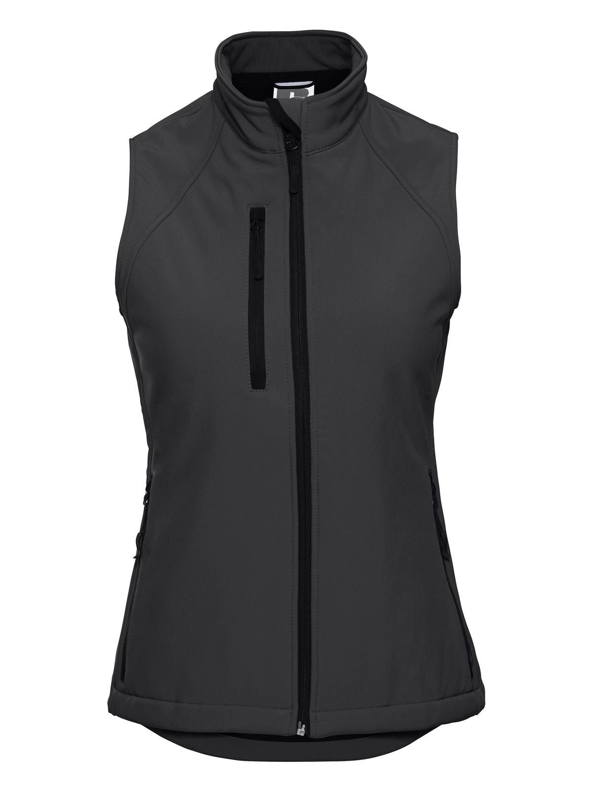 Ladies' Softshell Gilet Russell Titanium