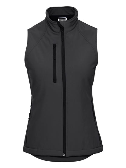 Ladies' Softshell Gilet Russell Titanium