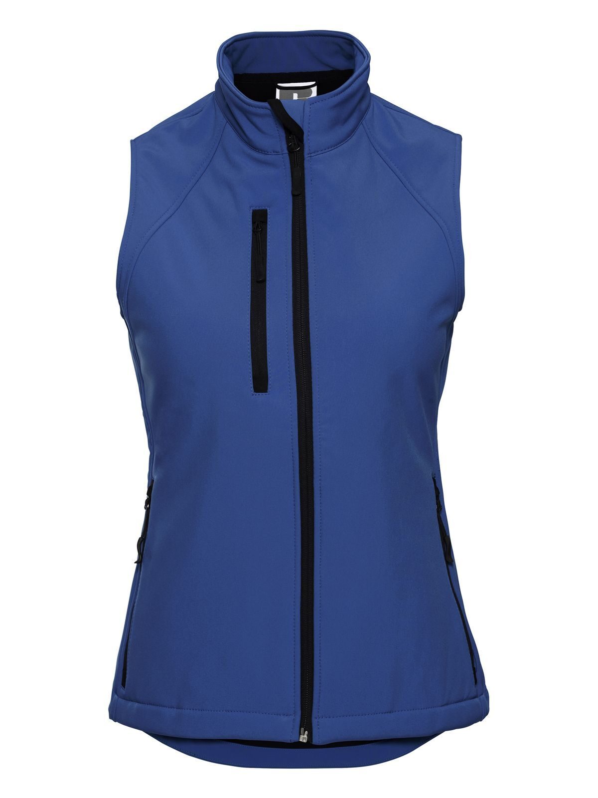 Ladies' Softshell Gilet Russell Azure Blue