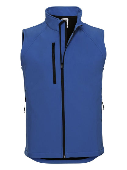 Men's Softshell Gilet Russell Azure Blue