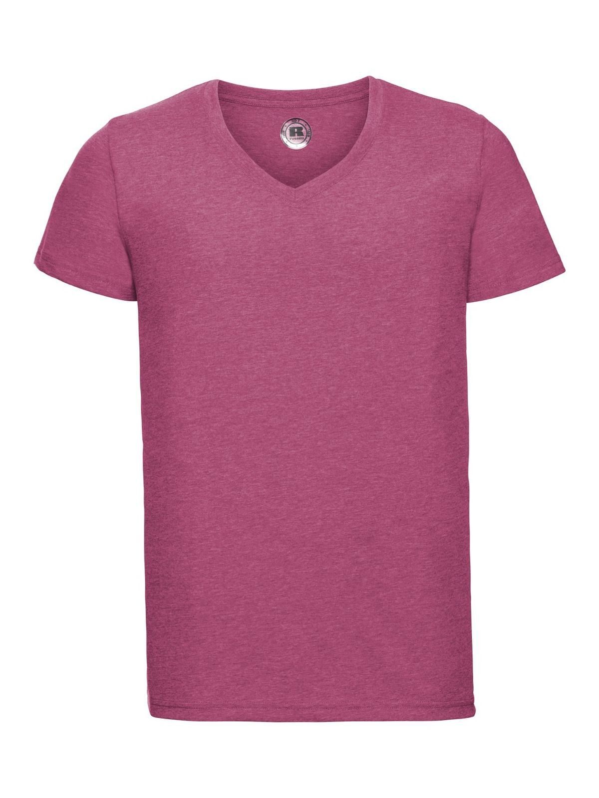 Men's V-Neck HD T Russell Pink Marl