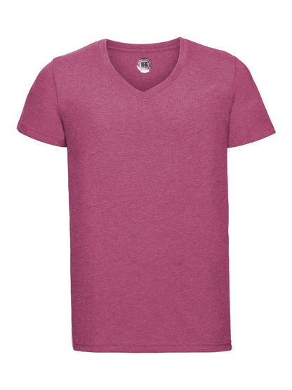 Men's V-Neck HD T Russell Pink Marl