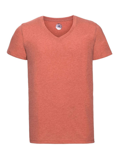 Men's V-Neck HD T Russell Coral Marl