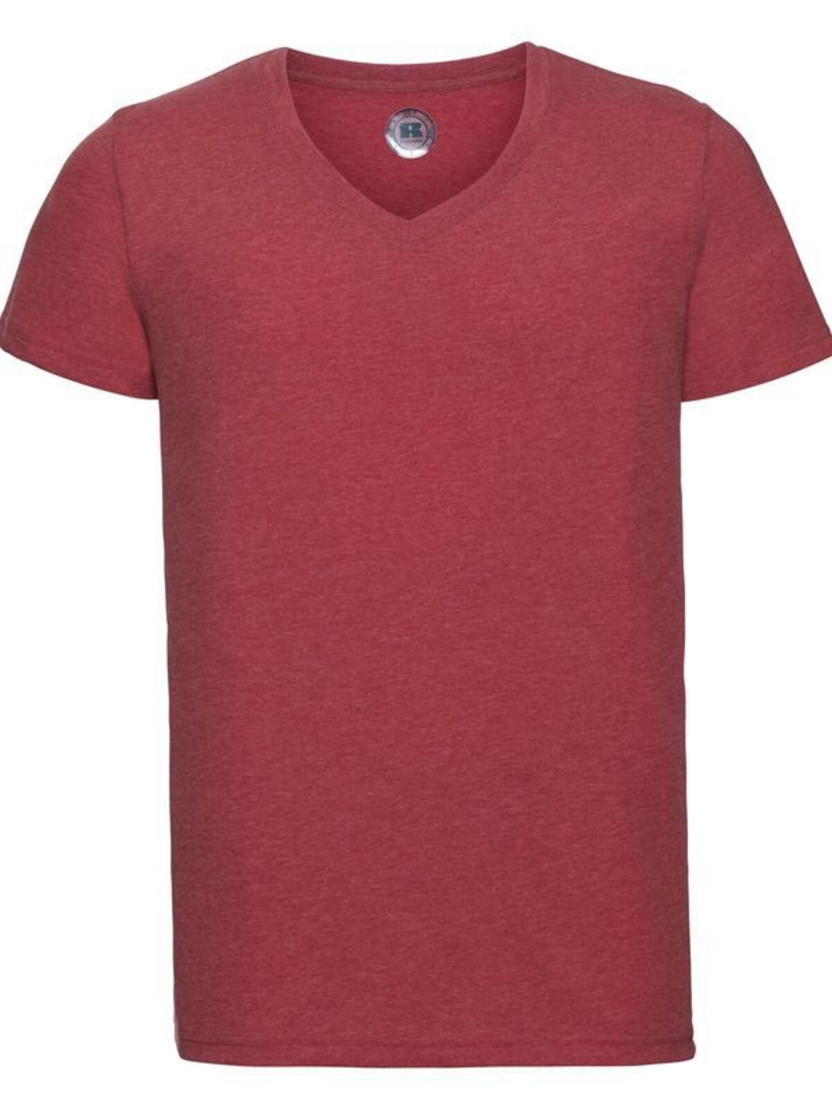 Men's V-Neck HD T Russell Red Marl